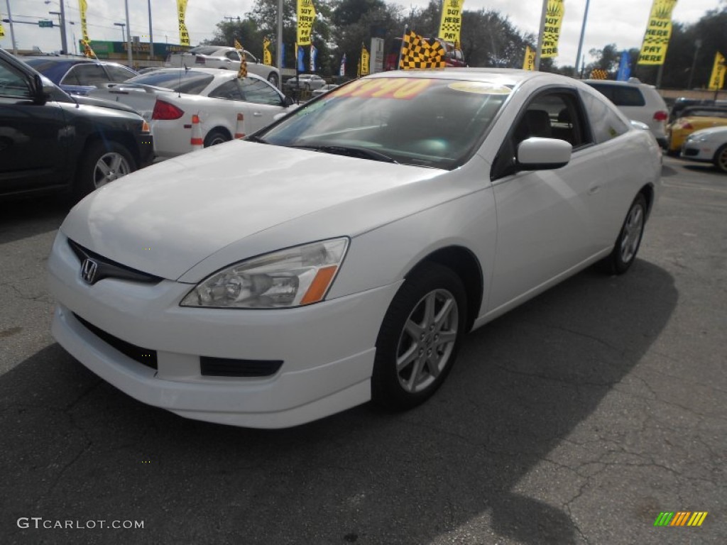 2003 Accord EX V6 Coupe - Taffeta White / Ivory photo #3