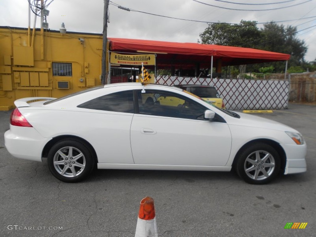 2003 Accord EX V6 Coupe - Taffeta White / Ivory photo #5