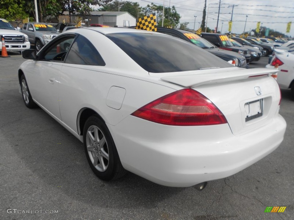 2003 Accord EX V6 Coupe - Taffeta White / Ivory photo #8