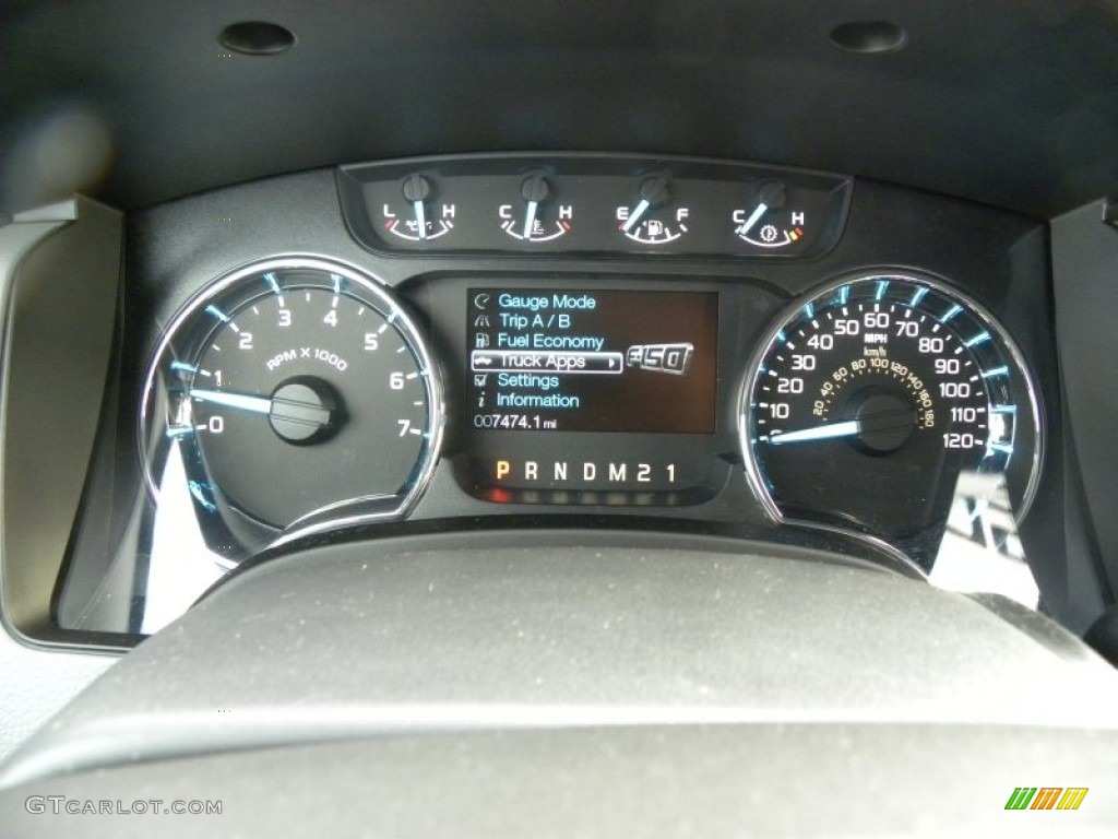 2011 F150 XLT SuperCab - Blue Flame Metallic / Steel Gray photo #21