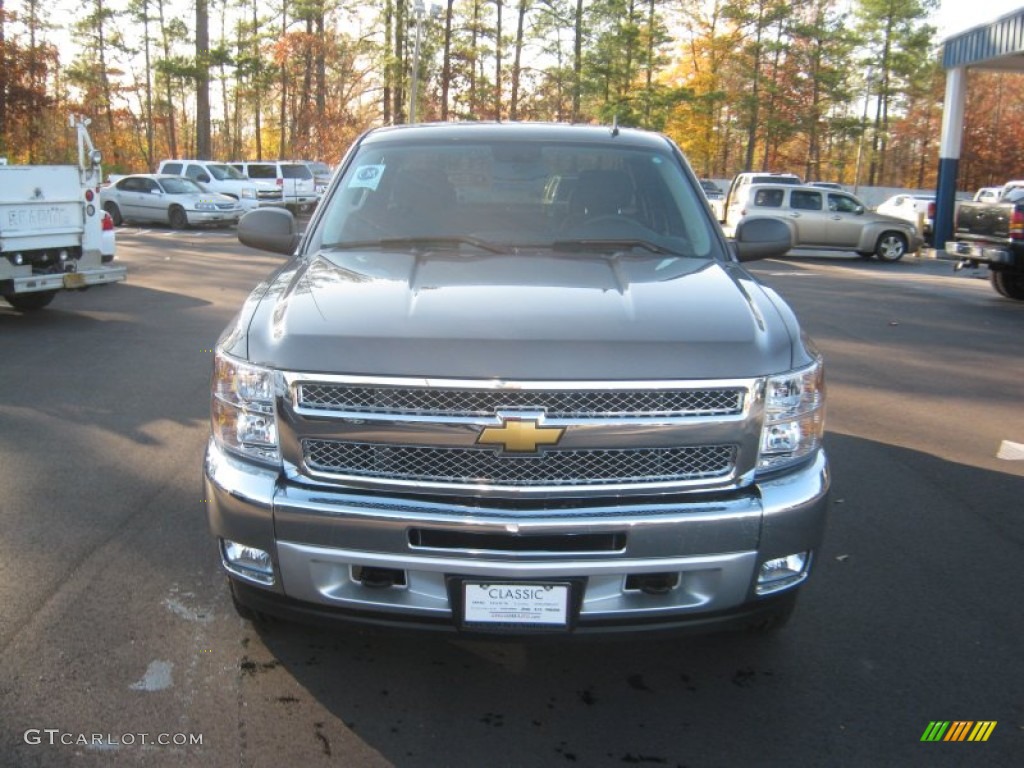 2012 Silverado 1500 LT Extended Cab 4x4 - Mocha Steel Metallic / Light Titanium/Dark Titanium photo #8