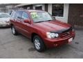 2002 Sundown Red Pearl Toyota Highlander 4WD  photo #3