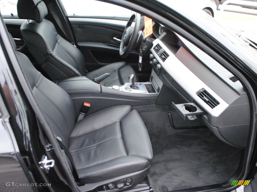 Black Interior 2008 BMW M5 Sedan Photo #58490380