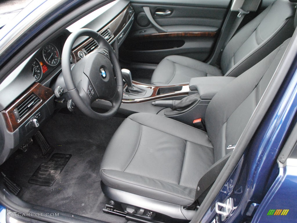Black Interior 2011 BMW 3 Series 335i Sedan Photo #58491226