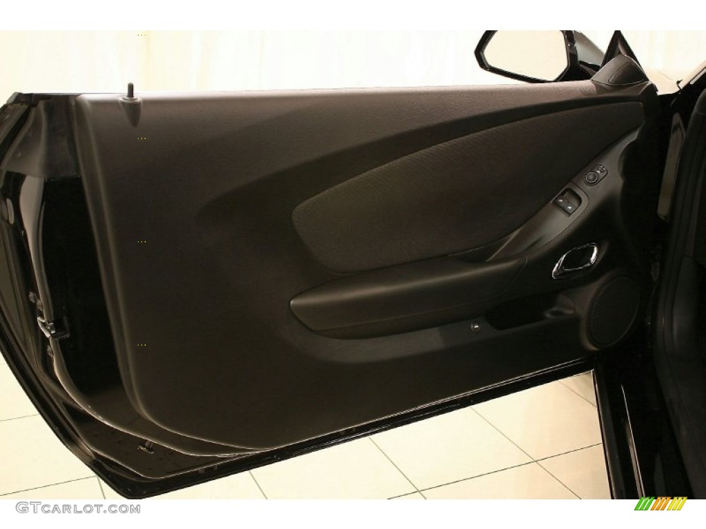 2010 Chevrolet Camaro LT Coupe Black Door Panel Photo #58491844