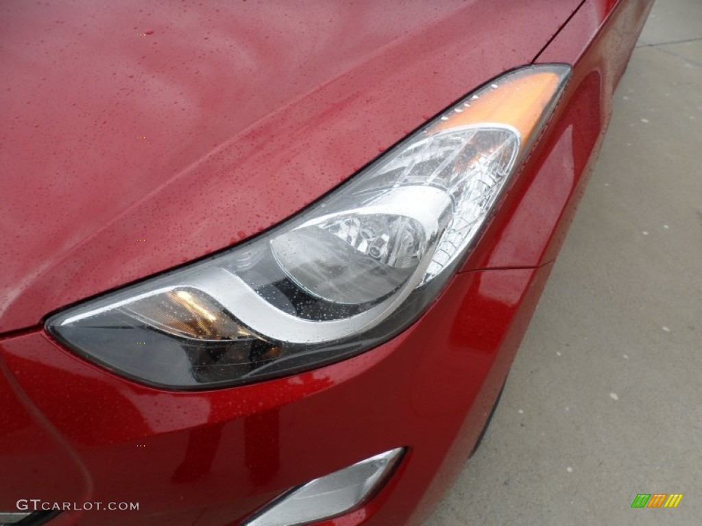 2012 Elantra Limited - Red Allure / Beige photo #9