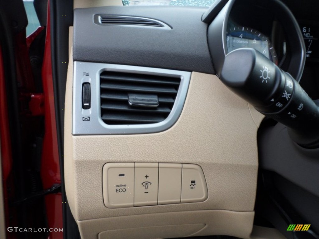 2012 Elantra Limited - Red Allure / Beige photo #34