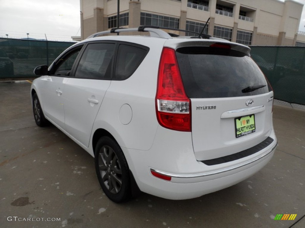 2012 Elantra GLS Touring - Polar White / Beige photo #5