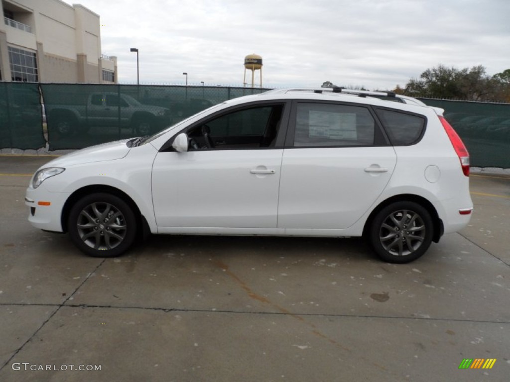 2012 Elantra GLS Touring - Polar White / Beige photo #6