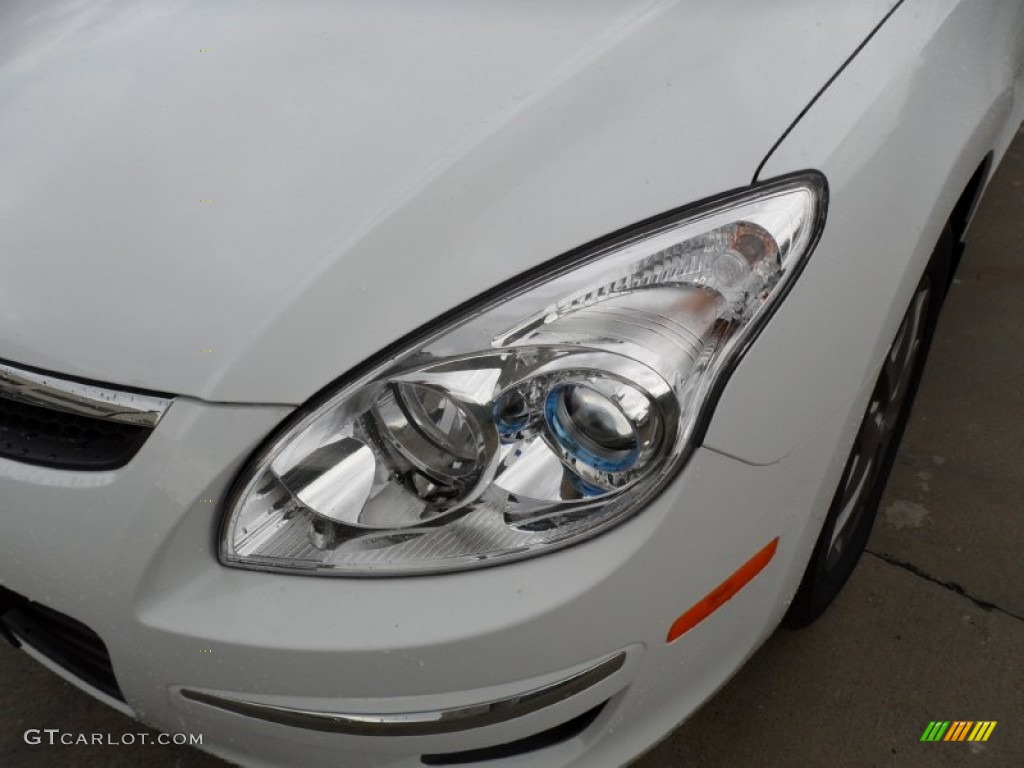 2012 Elantra GLS Touring - Polar White / Beige photo #9