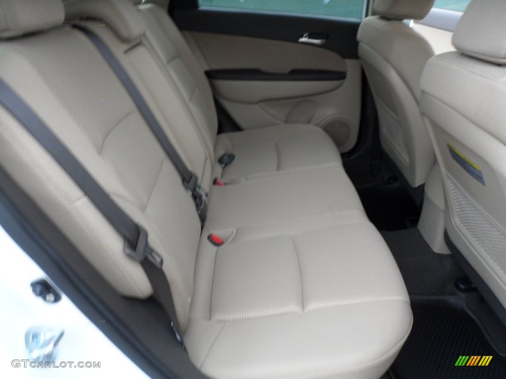 2012 Elantra GLS Touring - Polar White / Beige photo #19