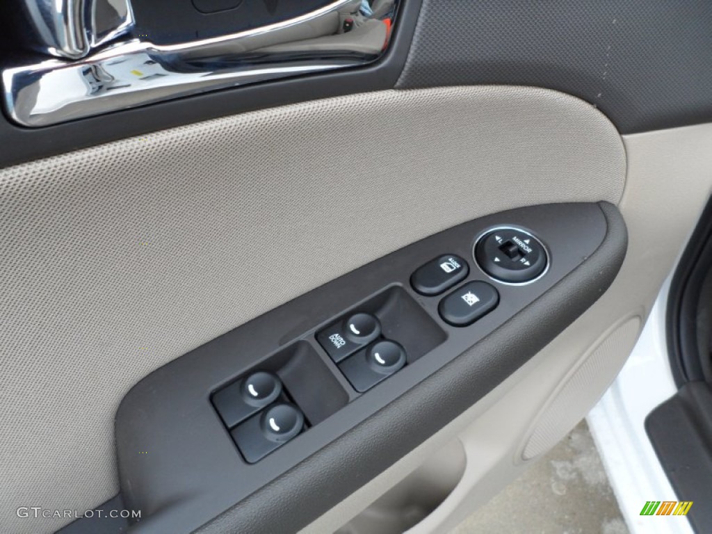 2012 Elantra GLS Touring - Polar White / Beige photo #23