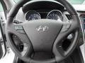 2012 Hyundai Sonata Black Interior Steering Wheel Photo