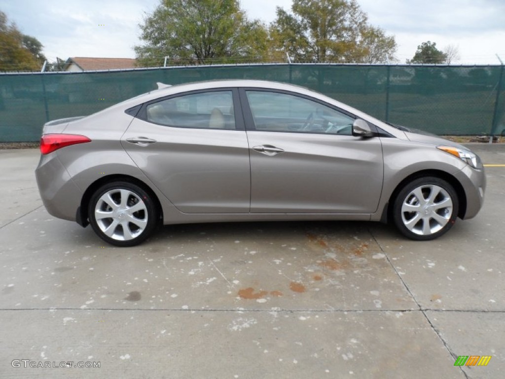 2012 Elantra Limited - Desert Bronze / Beige photo #2