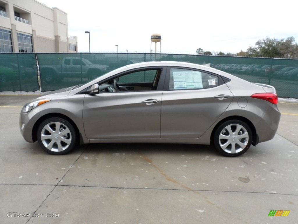 2012 Elantra Limited - Desert Bronze / Beige photo #6
