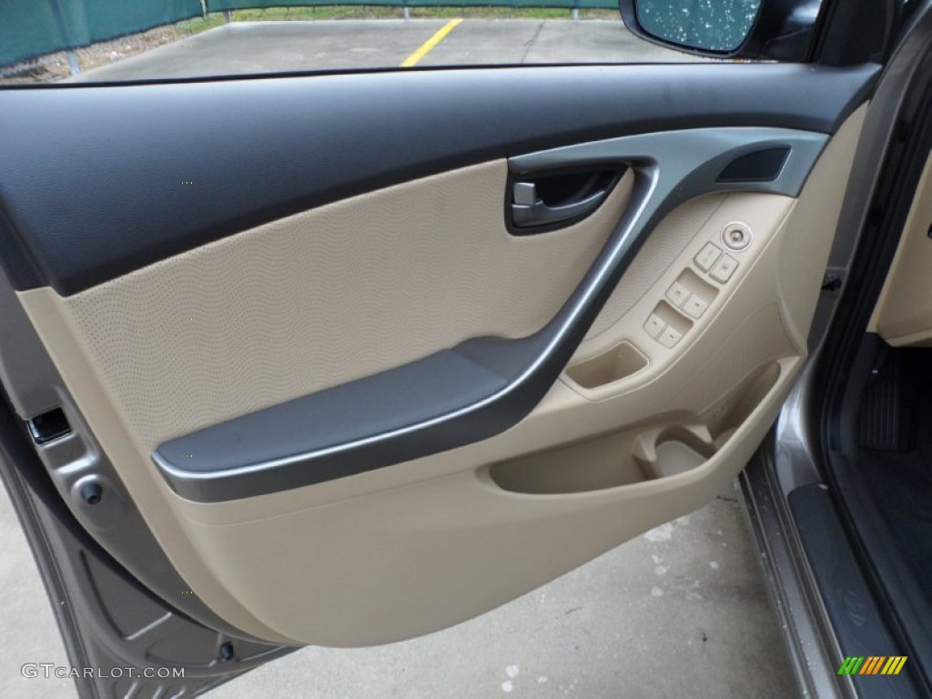 2012 Elantra Limited - Desert Bronze / Beige photo #22