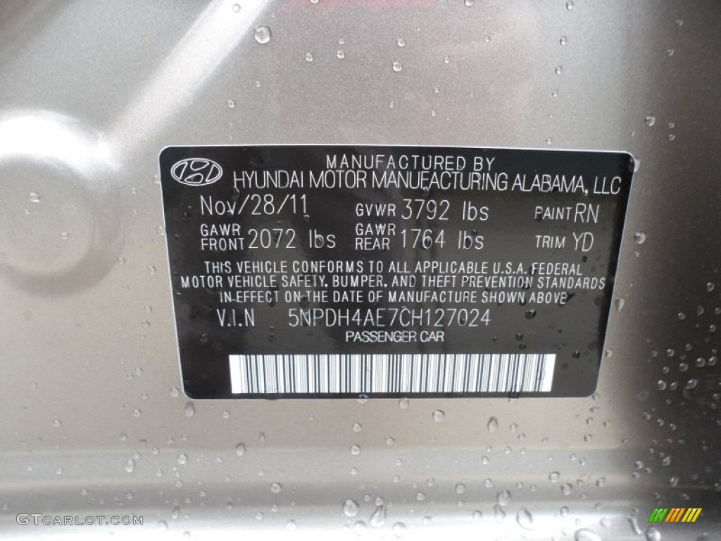 2012 Elantra Limited - Desert Bronze / Beige photo #34