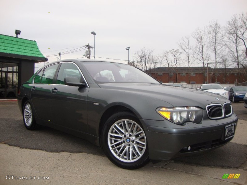 2004 7 Series 745i Sedan - Sterling Grey Metallic / Black/Black photo #2