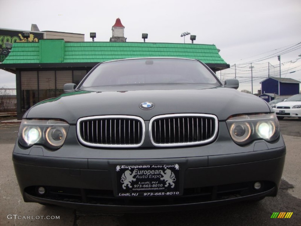 2004 7 Series 745i Sedan - Sterling Grey Metallic / Black/Black photo #3