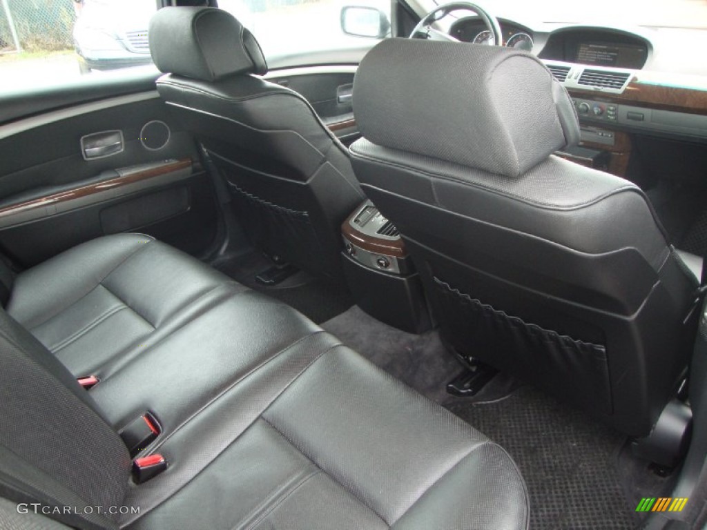2004 7 Series 745i Sedan - Sterling Grey Metallic / Black/Black photo #13