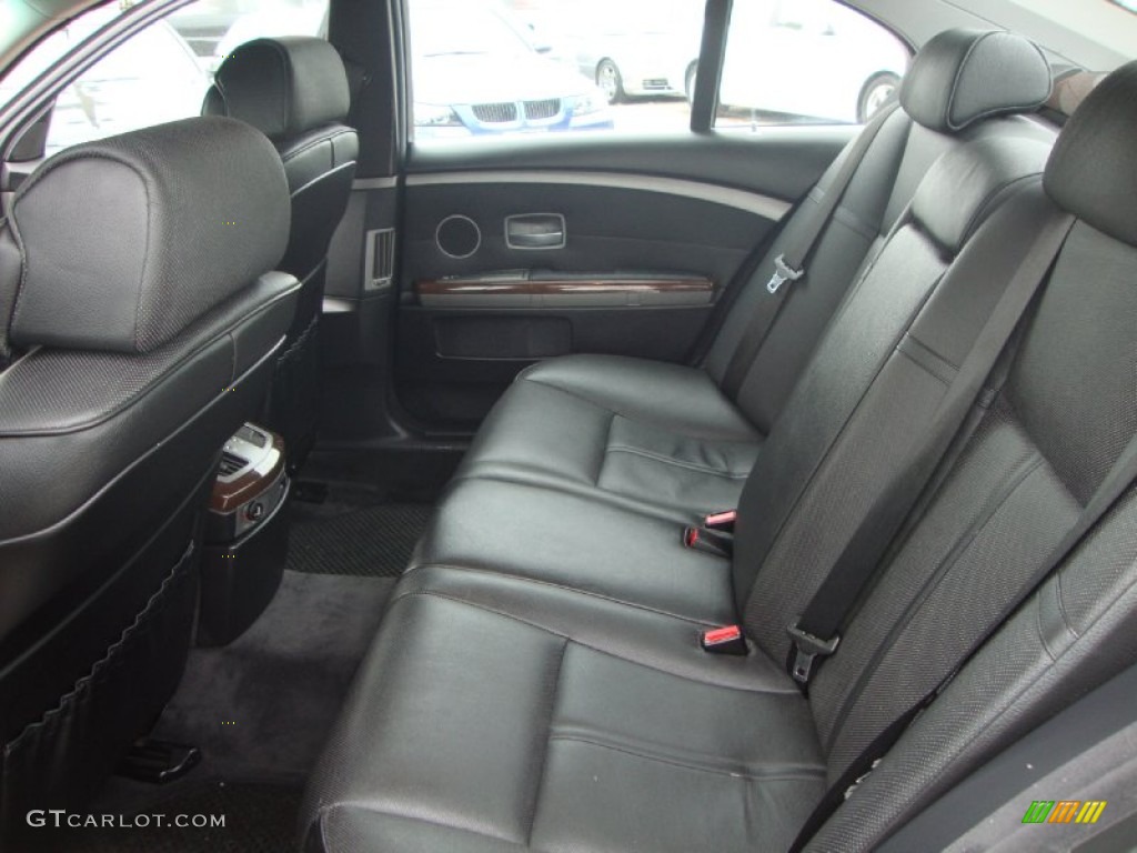 Black/Black Interior 2004 BMW 7 Series 745i Sedan Photo #58494124