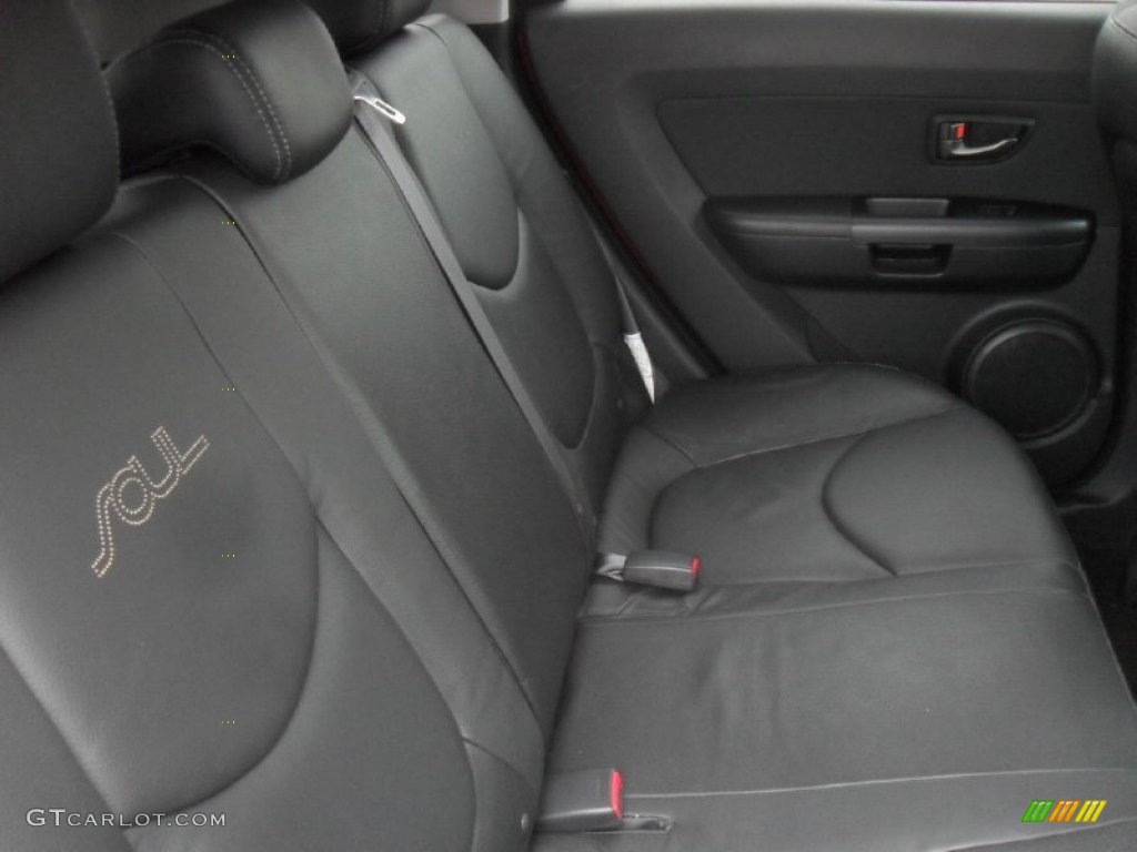 Black Leather Interior 2011 Kia Soul Hamstar Special Edition Photo #58494949