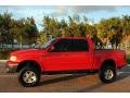 2002 Bright Red Ford F150 Lariat SuperCrew 4x4  photo #9