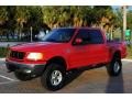 2002 Bright Red Ford F150 Lariat SuperCrew 4x4  photo #10