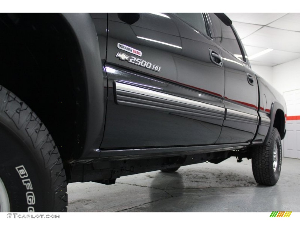 2002 Silverado 2500 LS Crew Cab 4x4 - Onyx Black / Medium Gray photo #33