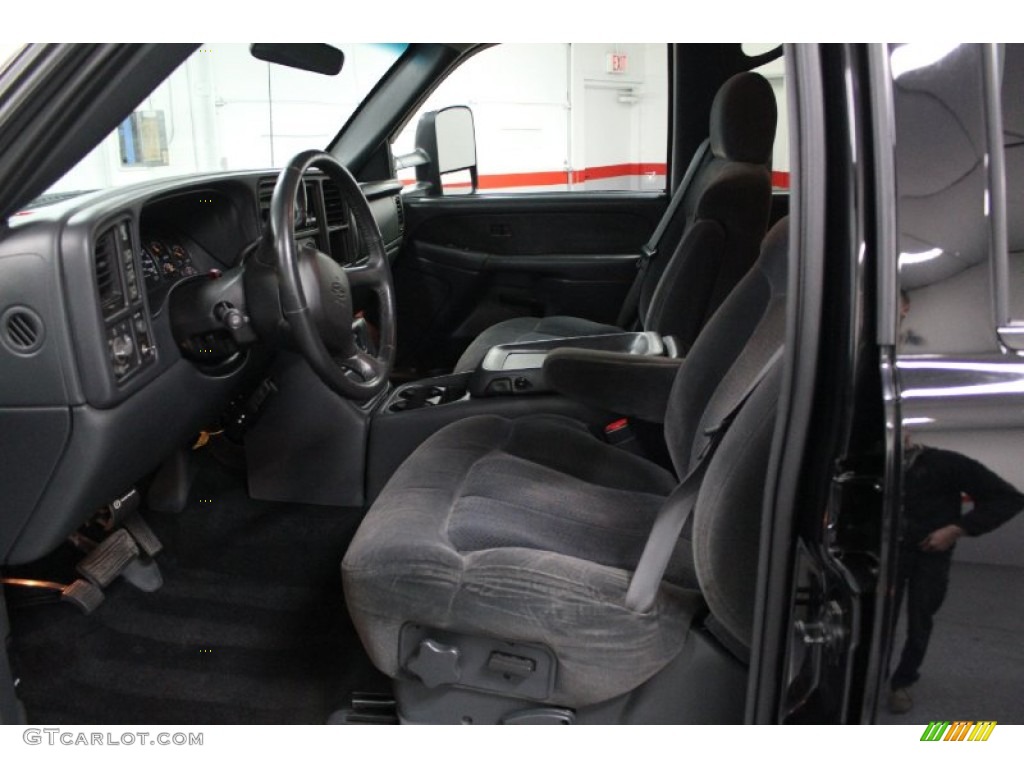 2002 Silverado 2500 LS Crew Cab 4x4 - Onyx Black / Medium Gray photo #49
