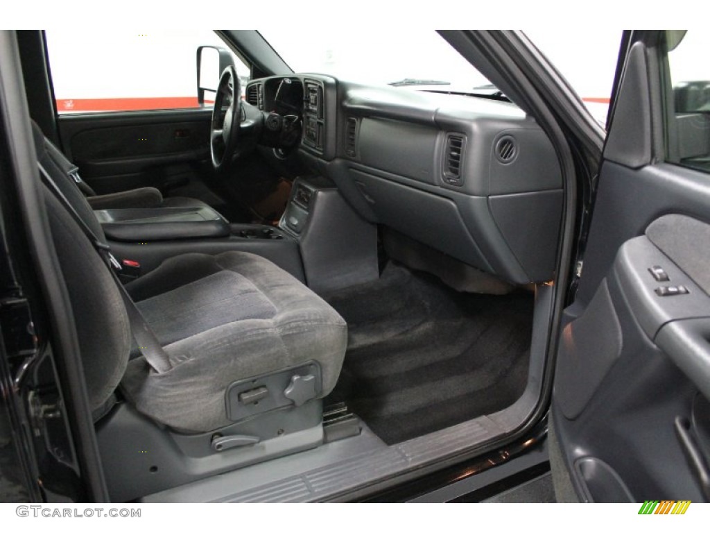 2002 Silverado 2500 LS Crew Cab 4x4 - Onyx Black / Medium Gray photo #65