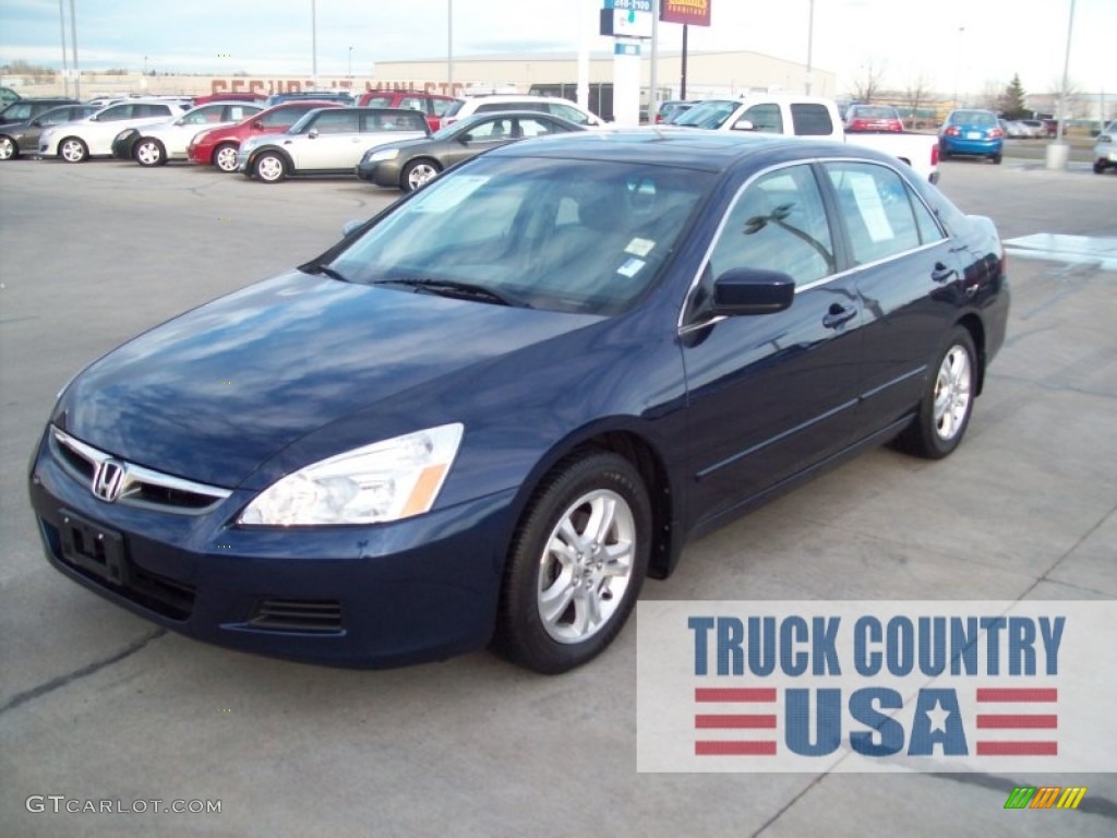 2007 Accord Value Package Sedan - Royal Blue Pearl / Black photo #1