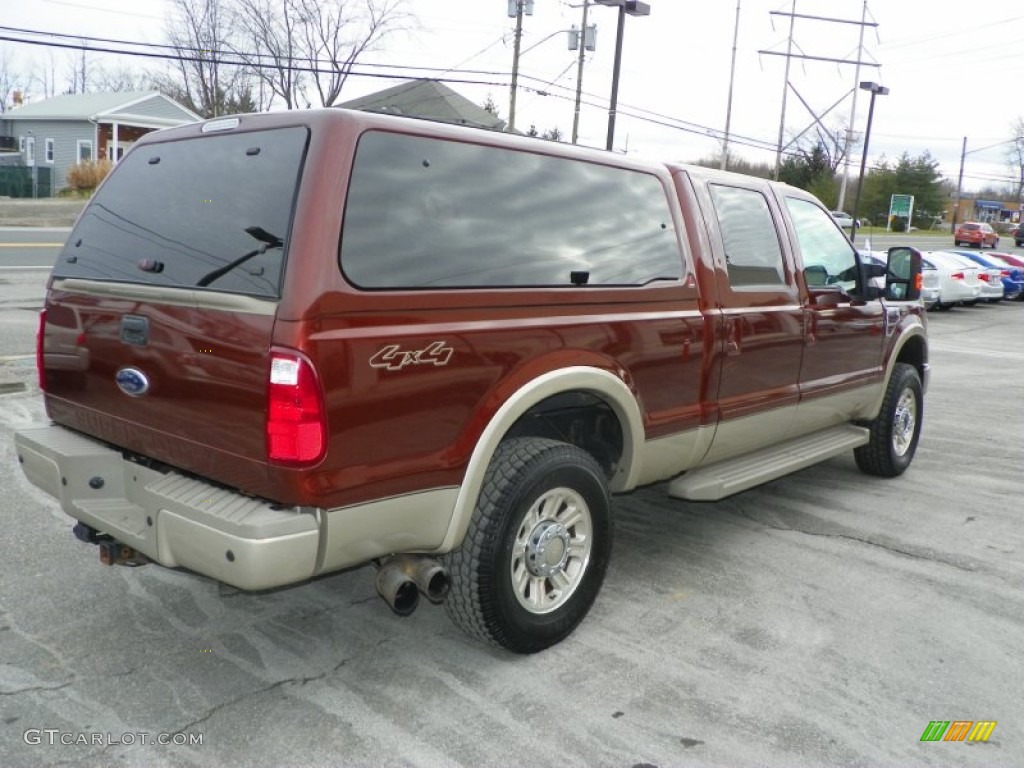 Dark Copper Metallic 2008 Ford F250 Super Duty King Ranch Crew Cab 4x4 Exterior Photo #58497307