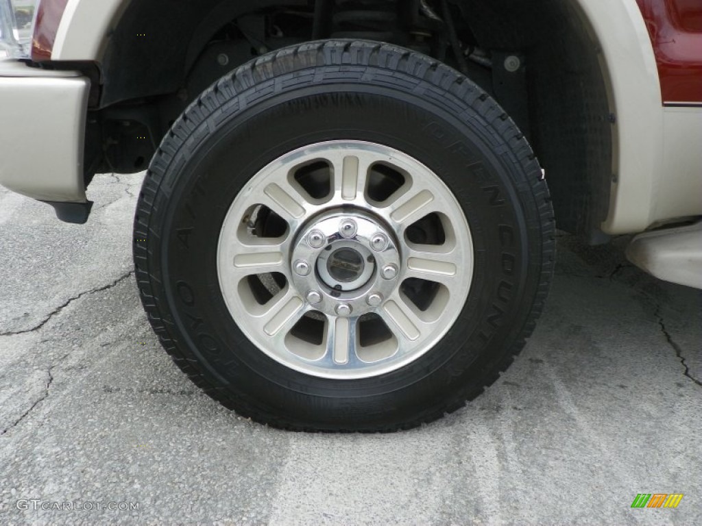2008 Ford F250 Super Duty King Ranch Crew Cab 4x4 Wheel Photo #58497373