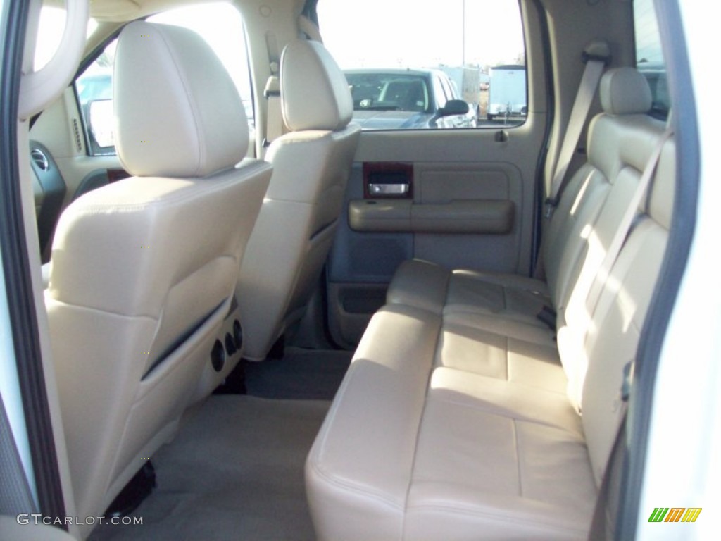 2006 F150 Lariat SuperCrew 4x4 - Oxford White / Tan photo #14