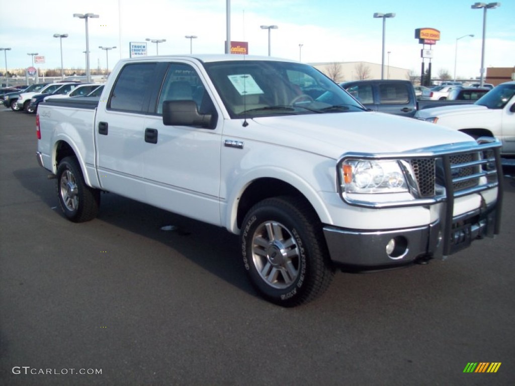 2006 F150 Lariat SuperCrew 4x4 - Oxford White / Tan photo #19