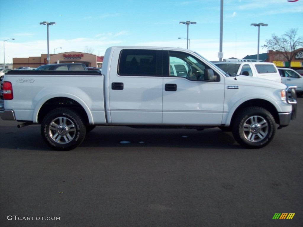 2006 F150 Lariat SuperCrew 4x4 - Oxford White / Tan photo #20