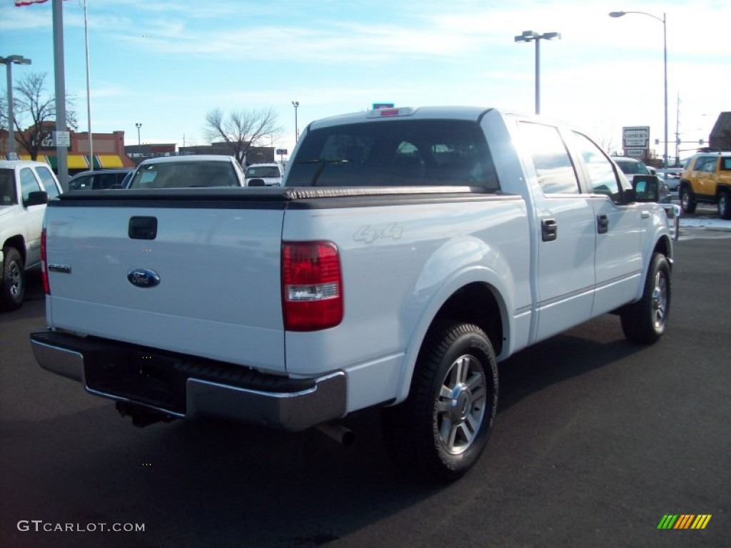 2006 F150 Lariat SuperCrew 4x4 - Oxford White / Tan photo #21