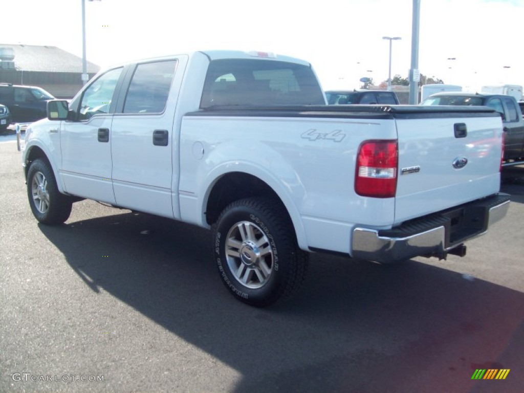 2006 F150 Lariat SuperCrew 4x4 - Oxford White / Tan photo #24