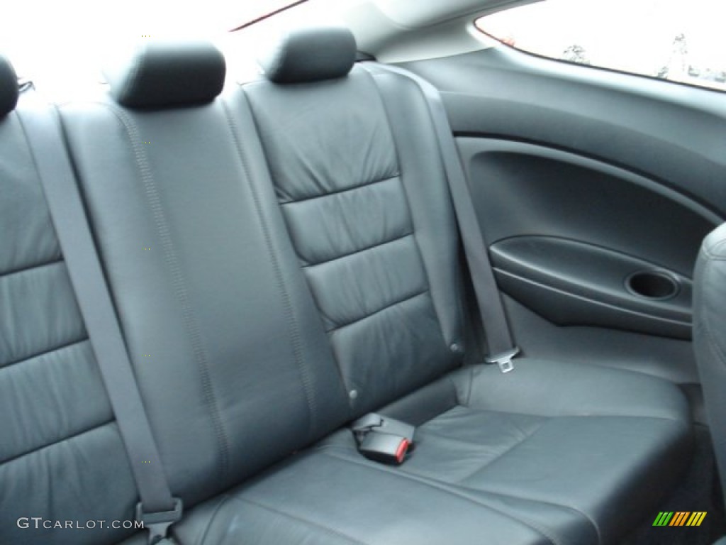 2009 Accord EX-L V6 Coupe - Crystal Black Pearl / Black photo #14