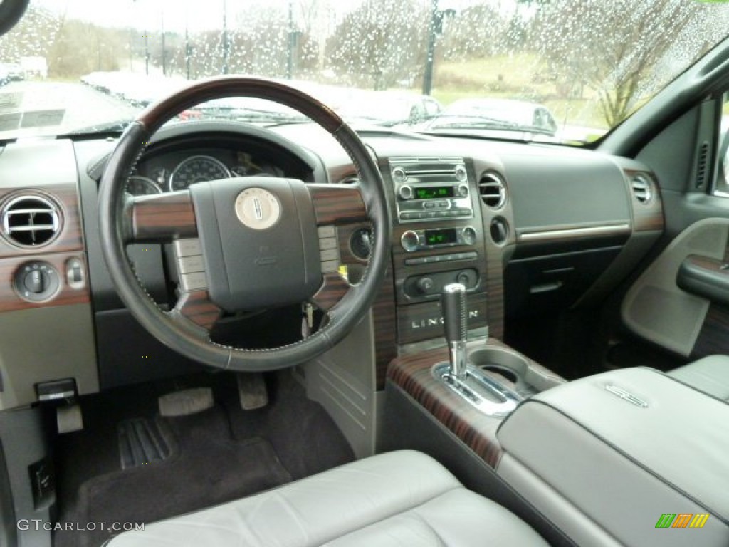 2008 Lincoln Mark LT SuperCrew 4x4 Dove Grey/Black Piping Dashboard Photo #58500361