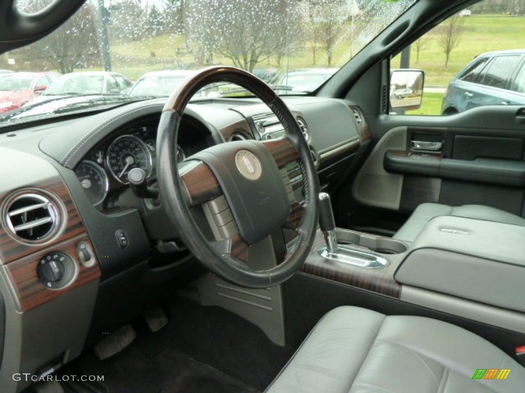 Dove Grey/Black Piping Interior 2008 Lincoln Mark LT SuperCrew 4x4 Photo #58500370