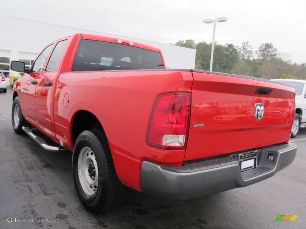 2011 Ram 1500 ST Quad Cab - Flame Red / Dark Slate Gray/Medium Graystone photo #3