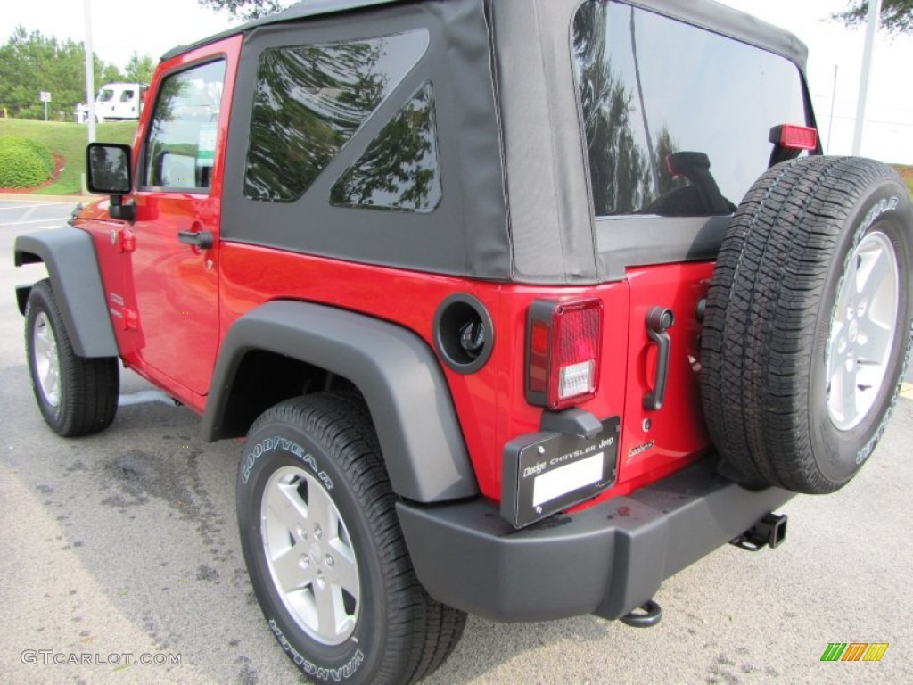 2011 Wrangler Sport S 4x4 - Flame Red / Black photo #2