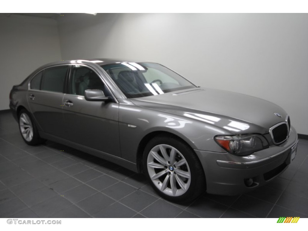 2007 7 Series 750Li Sedan - Sterling Grey Metallic / Flannel Grey photo #9
