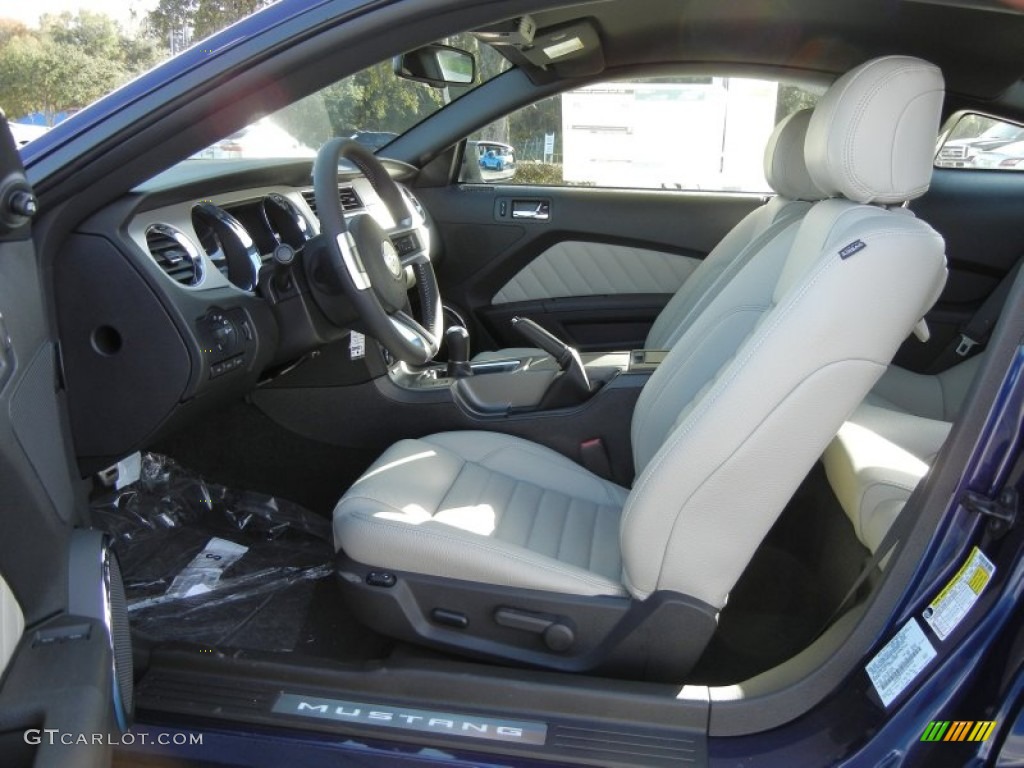 Stone Interior 2012 Ford Mustang V6 Premium Coupe Photo #58503026