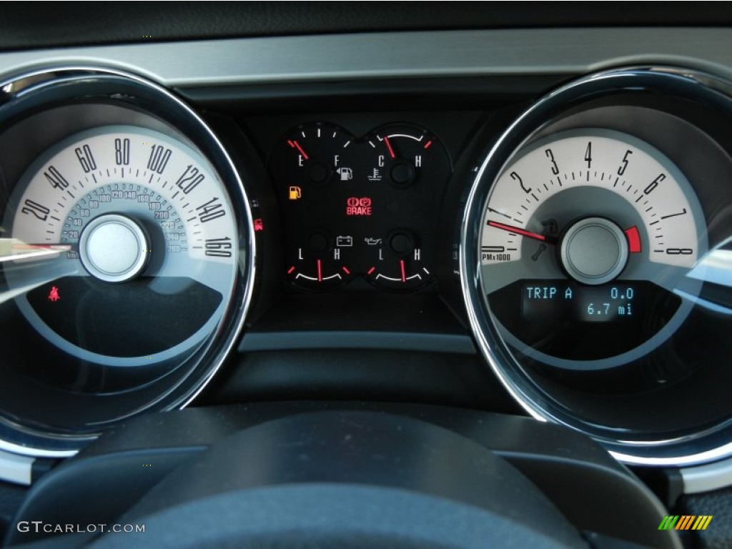 2012 Ford Mustang V6 Premium Coupe Gauges Photo #58503058