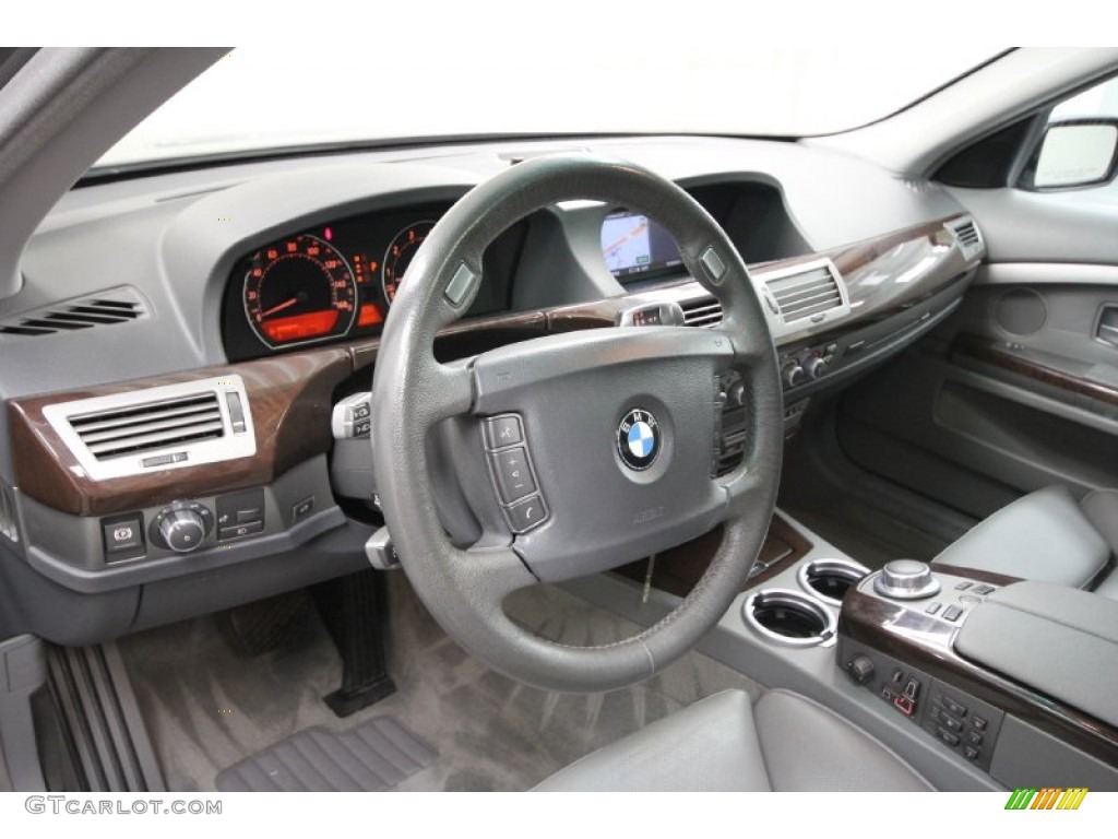 2007 7 Series 750Li Sedan - Sterling Grey Metallic / Flannel Grey photo #26