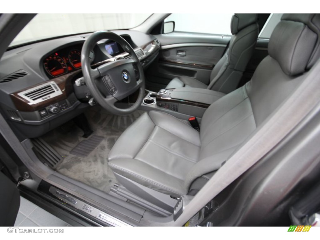 2007 7 Series 750Li Sedan - Sterling Grey Metallic / Flannel Grey photo #27