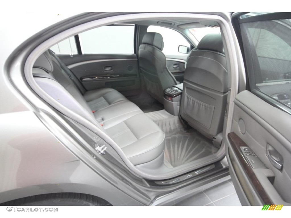 2007 7 Series 750Li Sedan - Sterling Grey Metallic / Flannel Grey photo #35